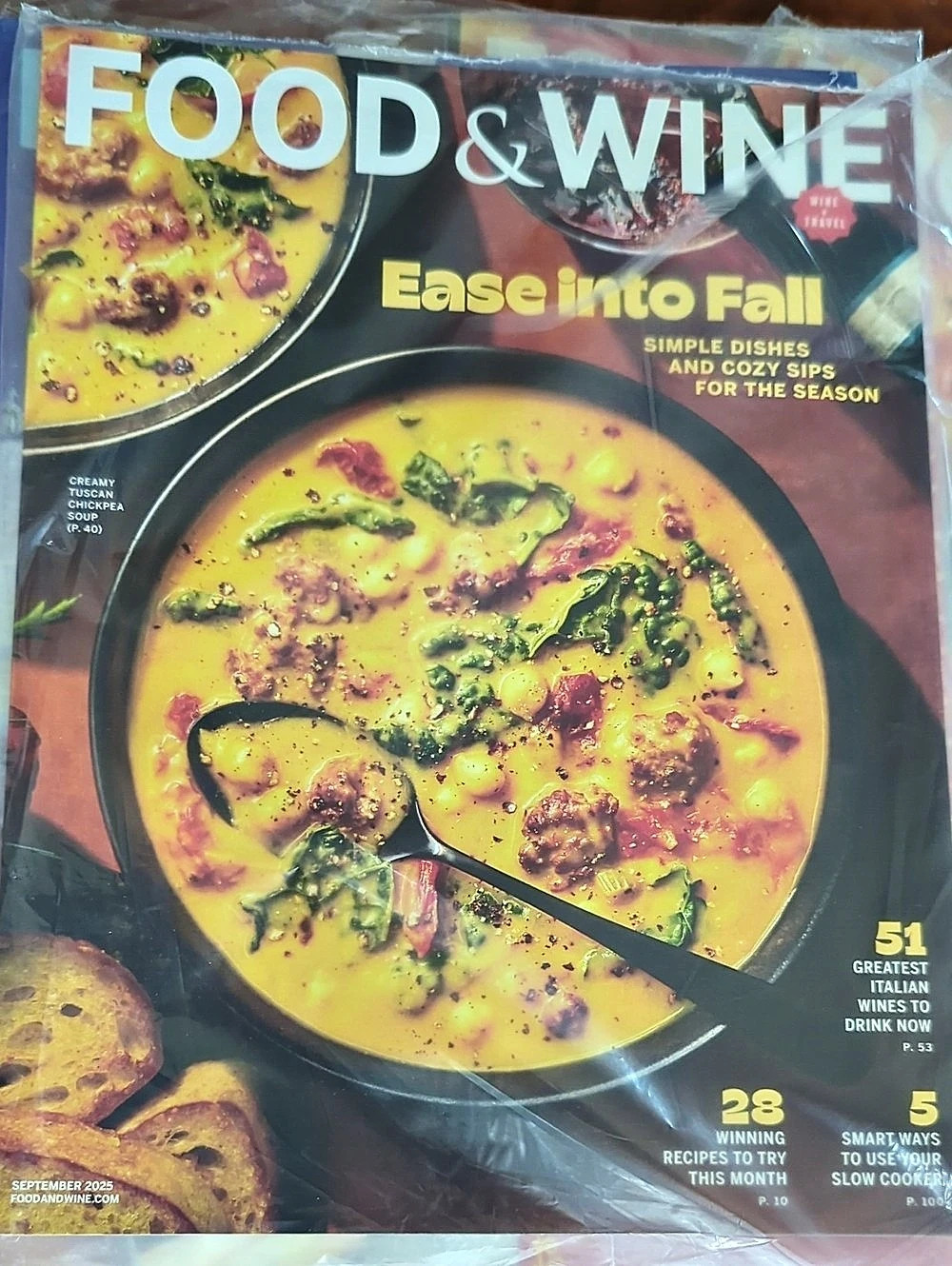 Food & Wine Magazines Assorted Lot Holiday, Fall, Thanksgiving and Summer